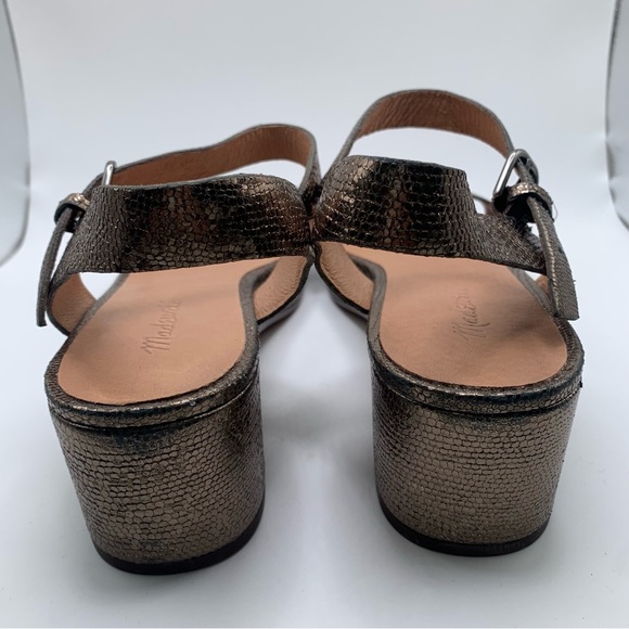 NEW Madewell The Lina Platform Sandal bronze heel Size 9.5 1407 - Picture 6 of 10